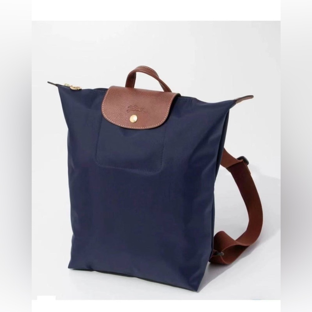 Longchamp Le Pliage Original Medium Backpack Recycled Canvas black